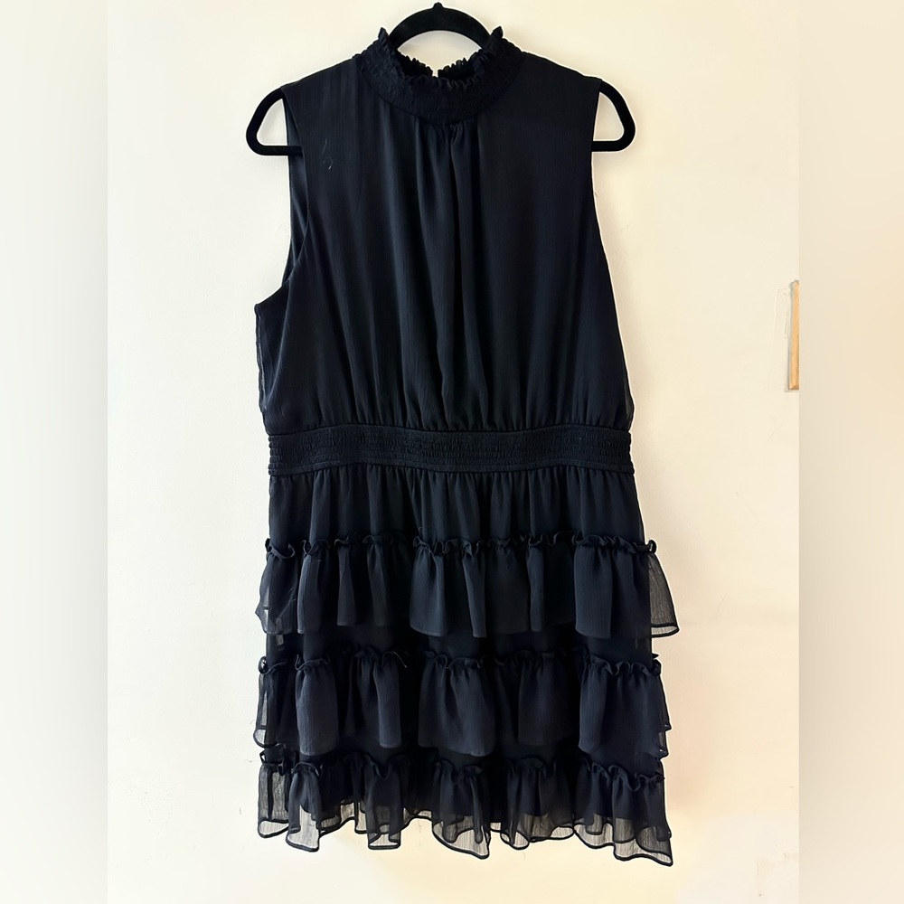 Express Black Ruffle Dress
